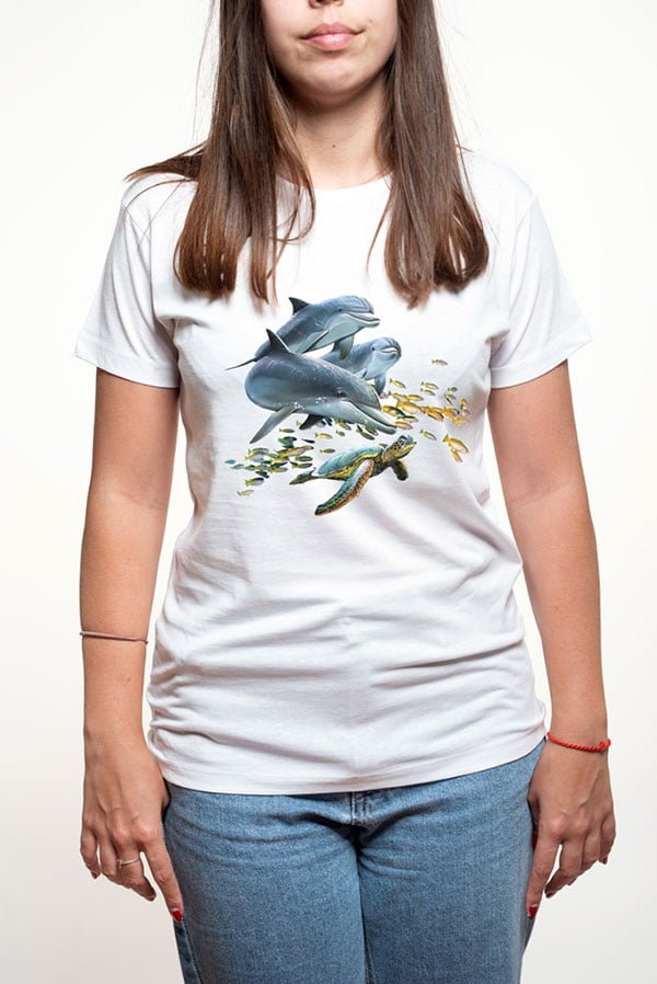 Camiseta mujer delfines