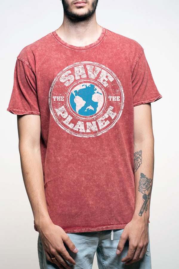 Camiseta hombre original save planet