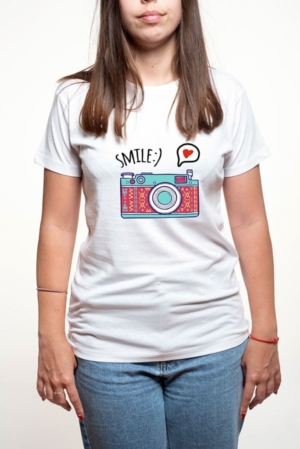Camiseta mujer divertida smile