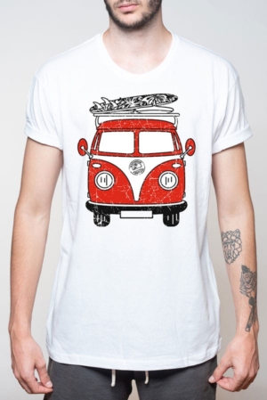 Camiseta hombre furgoneta VW surfera