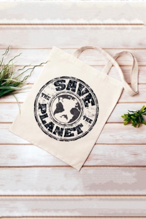 tote bag frase save the planet