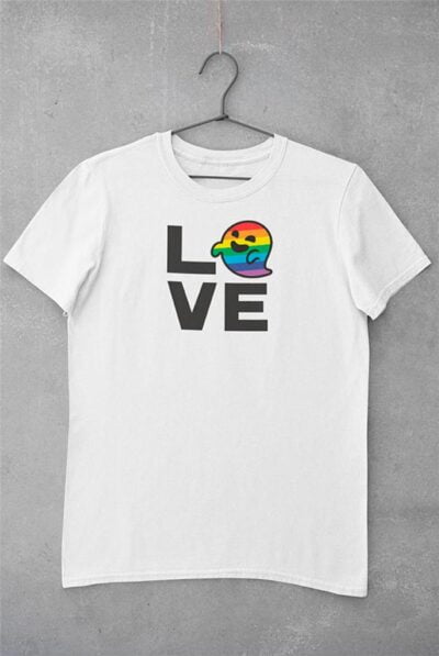 Camiseta lgbt love fantasma