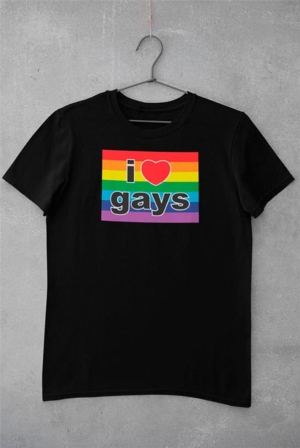 Camiseta lgbt I love gays