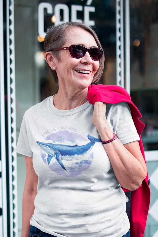 Camiseta mujer save the oceans