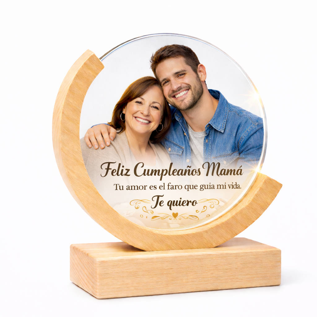 Trofeo de Cristal Personalizado con Foto y Texto
